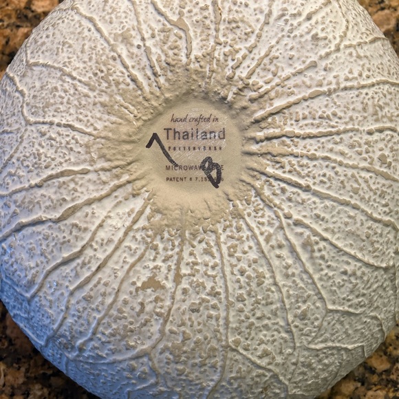 X4 glazed pottery, barn, gourd, salad bowl set Thailand, pottery barn turquoise - Picture 15 of 15